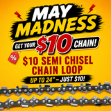 $10 Semi Chisel Chainsaw Chain – 3/8LP, .325, 3/8 (Up to 24”)
