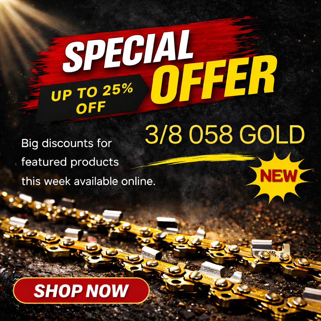 Gold Chainsaw Chain 3/8 .058 – Full & Semi Chisel | Husqvarna