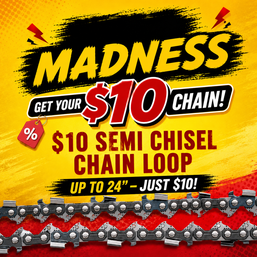 $10 Semi Chisel Chainsaw Chain – 3/8LP, .325, 3/8 (Up to 24”)