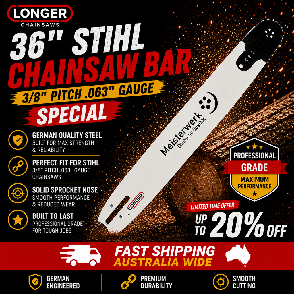 36" Chainsaw Bar 3/8" .063" for STIHL – German Steel