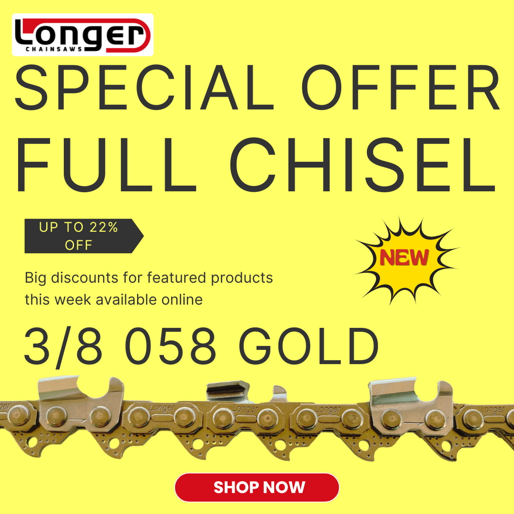 Gold Saw Chain 3/8 058 Pitch Special